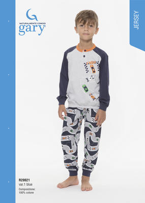 PIGIAMA BAMBINO M/L R20021 Tellini S.r.l. Ingrosso Abbigliamento